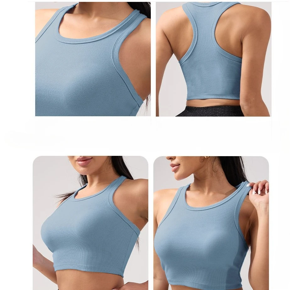 Women Sports Underwear High-intensity Shock-proof Integrated I-shaped Sports Vest Fitness Yoga Bra Gathering Beautiful Back