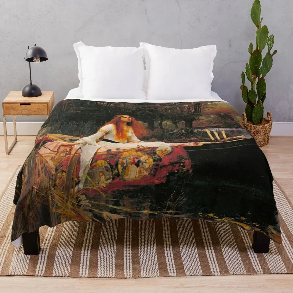 

John William Waterhouse - The Lady of Shalott Throw Blanket Stylish Decor Blanket Gift for Friends Roommate