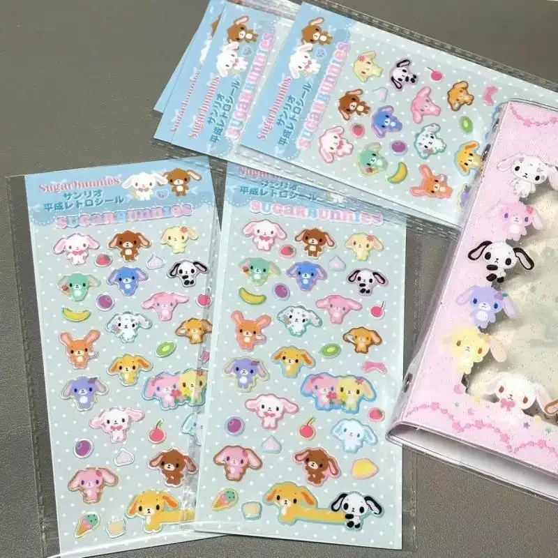 Sanrio Kawaii Sugarbunnies Bonbonribbin 3D 만화 귀여운 버블 스티커 장식 핸드 계정 학생 스티커 크리 에이 티브 선물