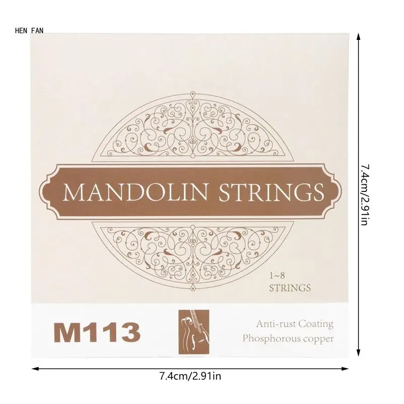 

8 Strings Mandolin Instruments Accessories Alloy Winding Mandolin Strings M89D