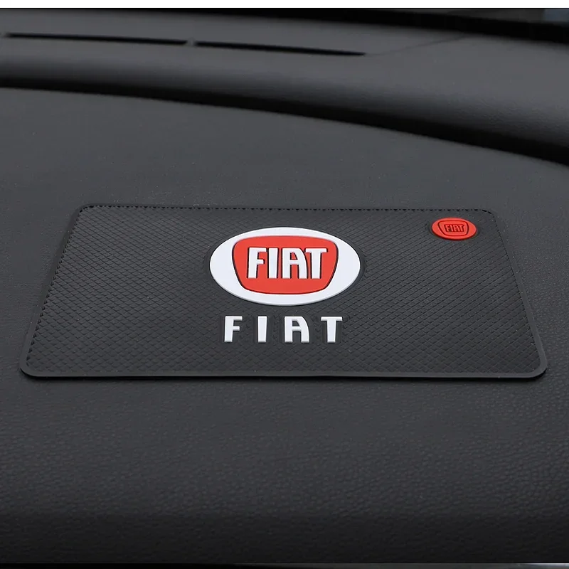 1 قطعة ثلاثية الأبعاد للسيارة سجادة ضد الإنزلاق الداخلية لوحة القيادة الهاتف سيليكون المضادة للانزلاق وسادة التصميم اكسسوارات لشركة فيات 500 أبارث Ducato 500X #1