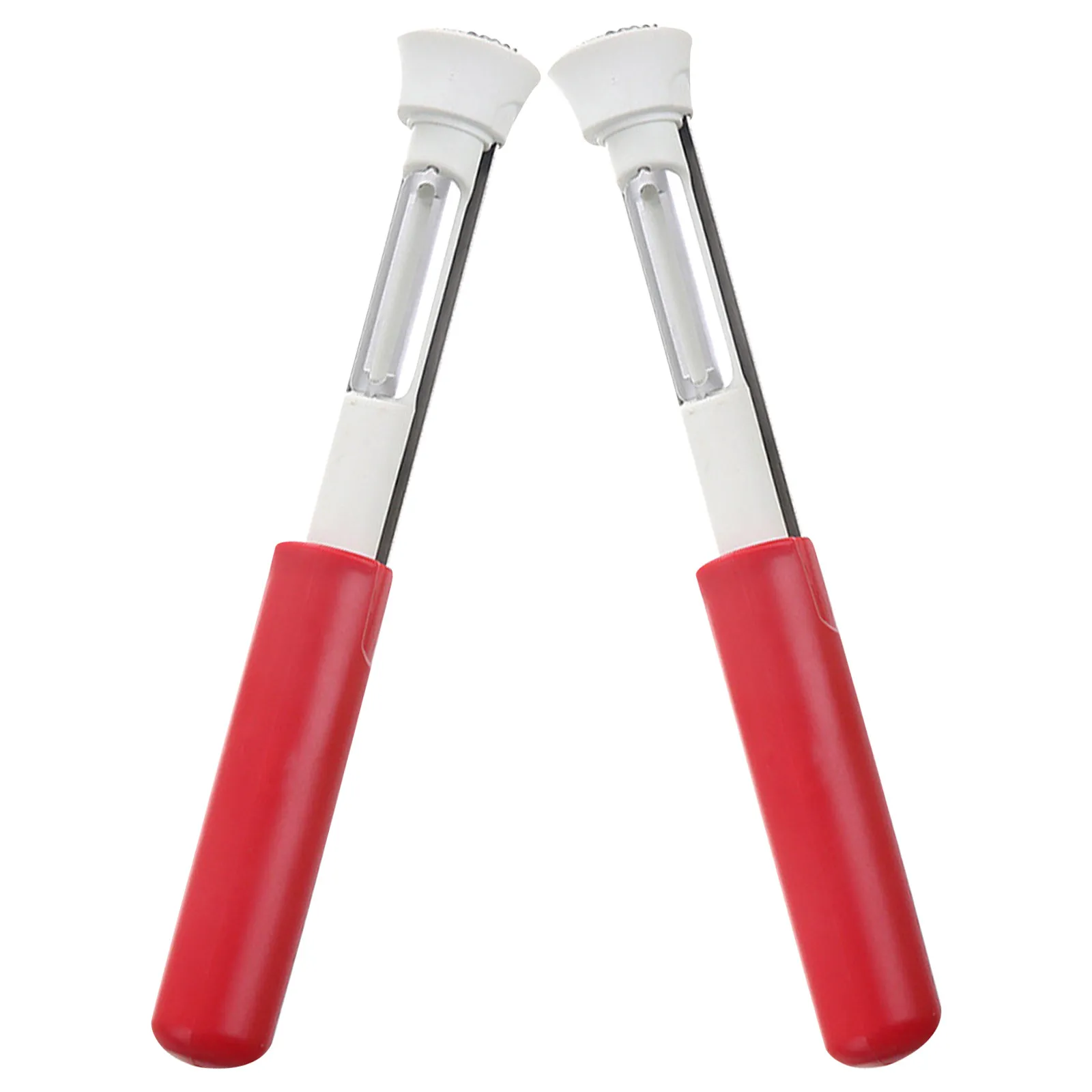 2Pcs Fruit Core Remover Stainless Steel Corer and Peeler Multi-Use Manual Corer Tool for Cupcake Jalapeno Mango Prep