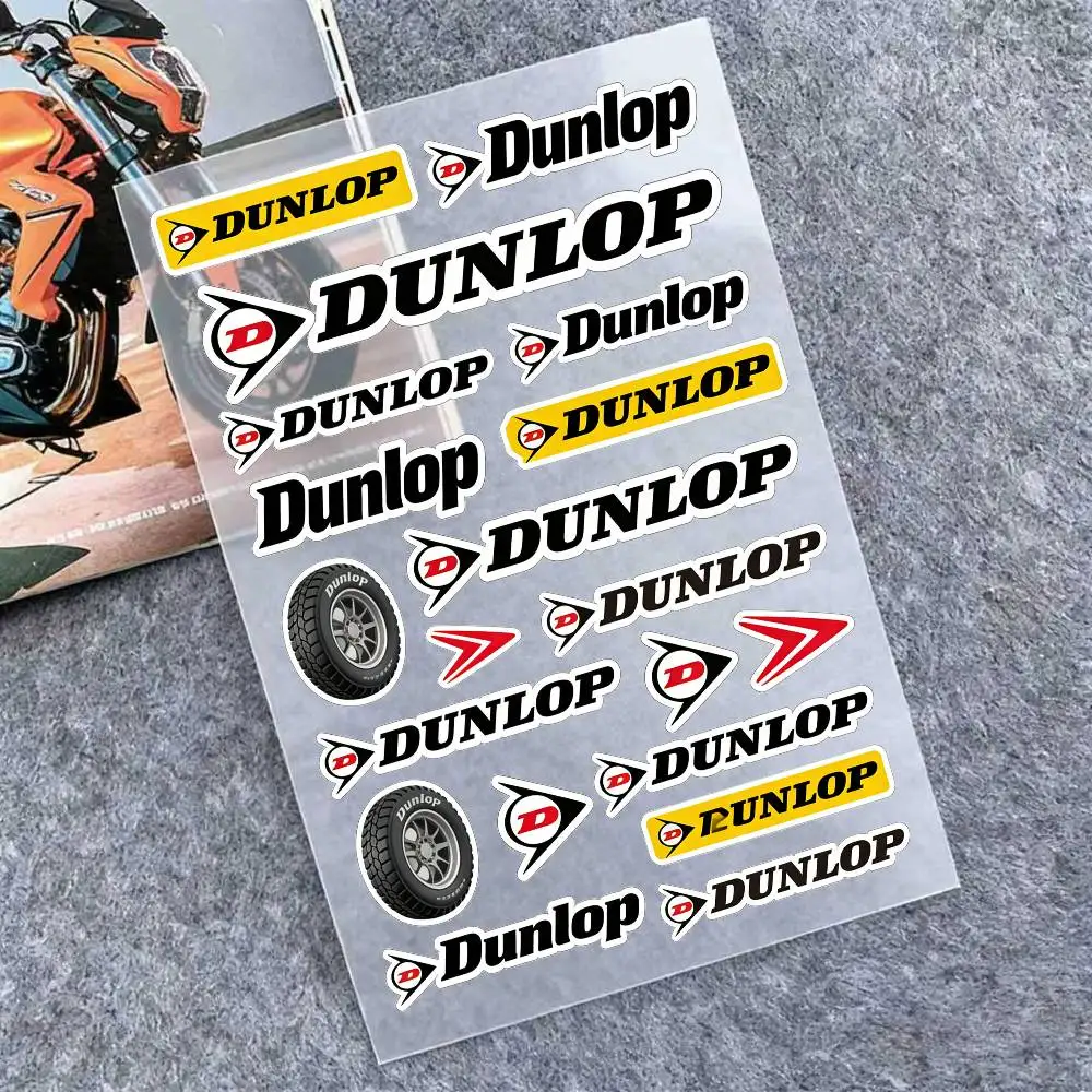 

Водонепроницаемые светоотражающие наклейки DUNLOP для мотоциклов, легко снимаемые, для мотоциклов и автомобилей