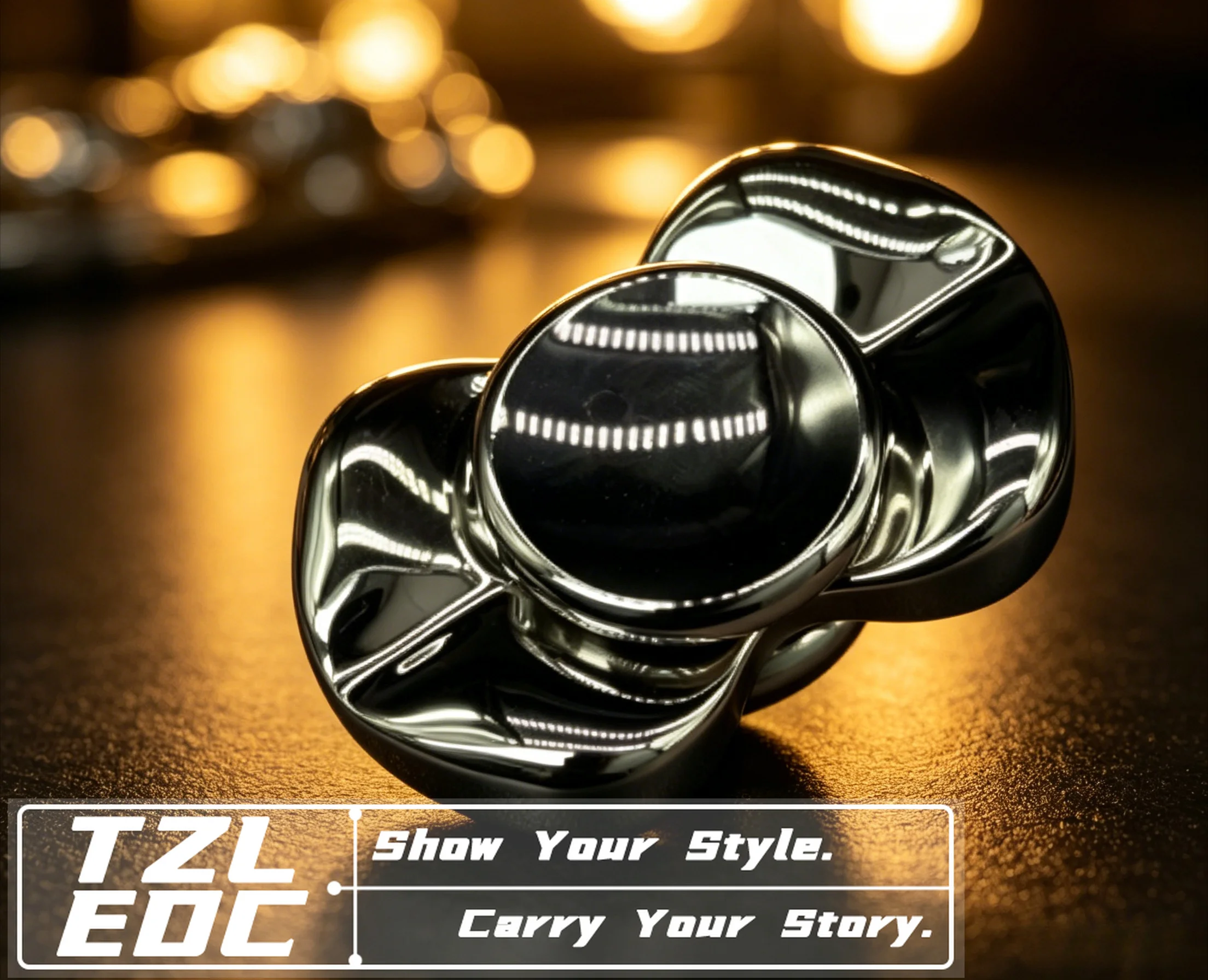 Stainless Steel EDC Fidget Spinner, Silent Rotation Fingertip Gyro, Pocket Stress Relief Desk Toy for EDC Collectors