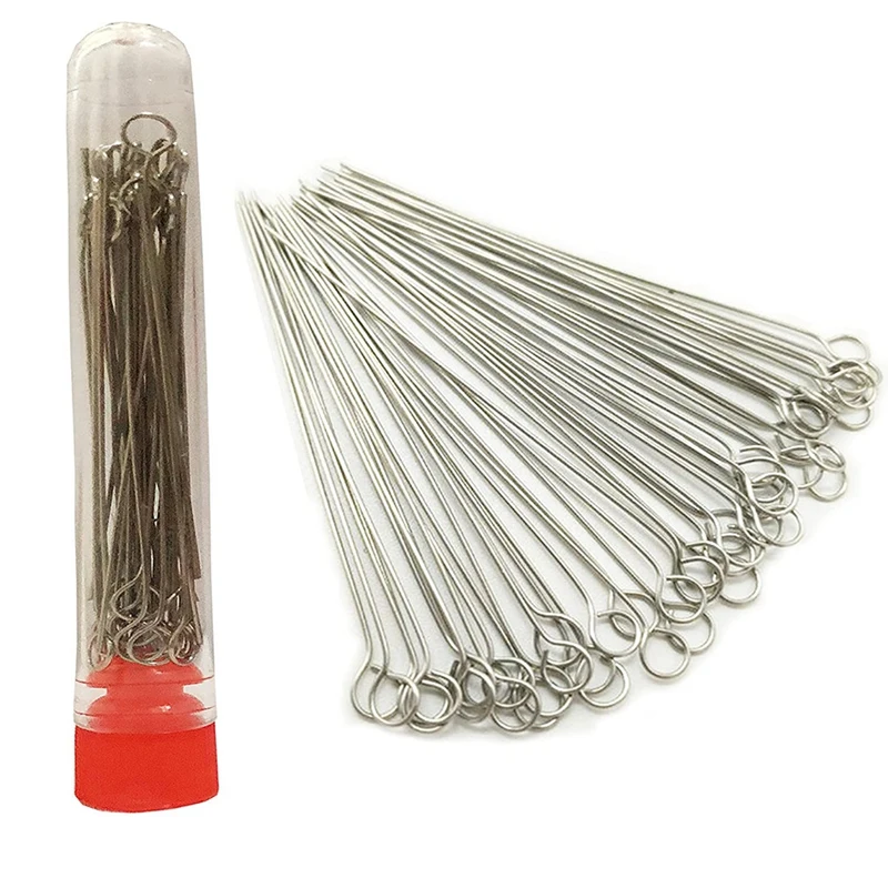 Hot 2PCS Reusable Inoculating Loop ผู้ถือ50Pcs 10UL Nichrome เข็มเคล็ดลับ Inoculation Loop สำหรับ Lab