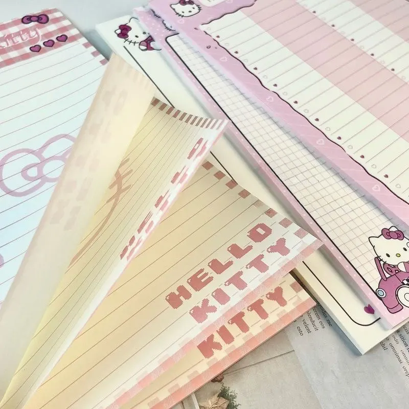 Kawaii Hello Kitty Convenience Book 30Sheets/Book Sannrio Tearable B5 Note Book Office Student School Stationery Draft Paper