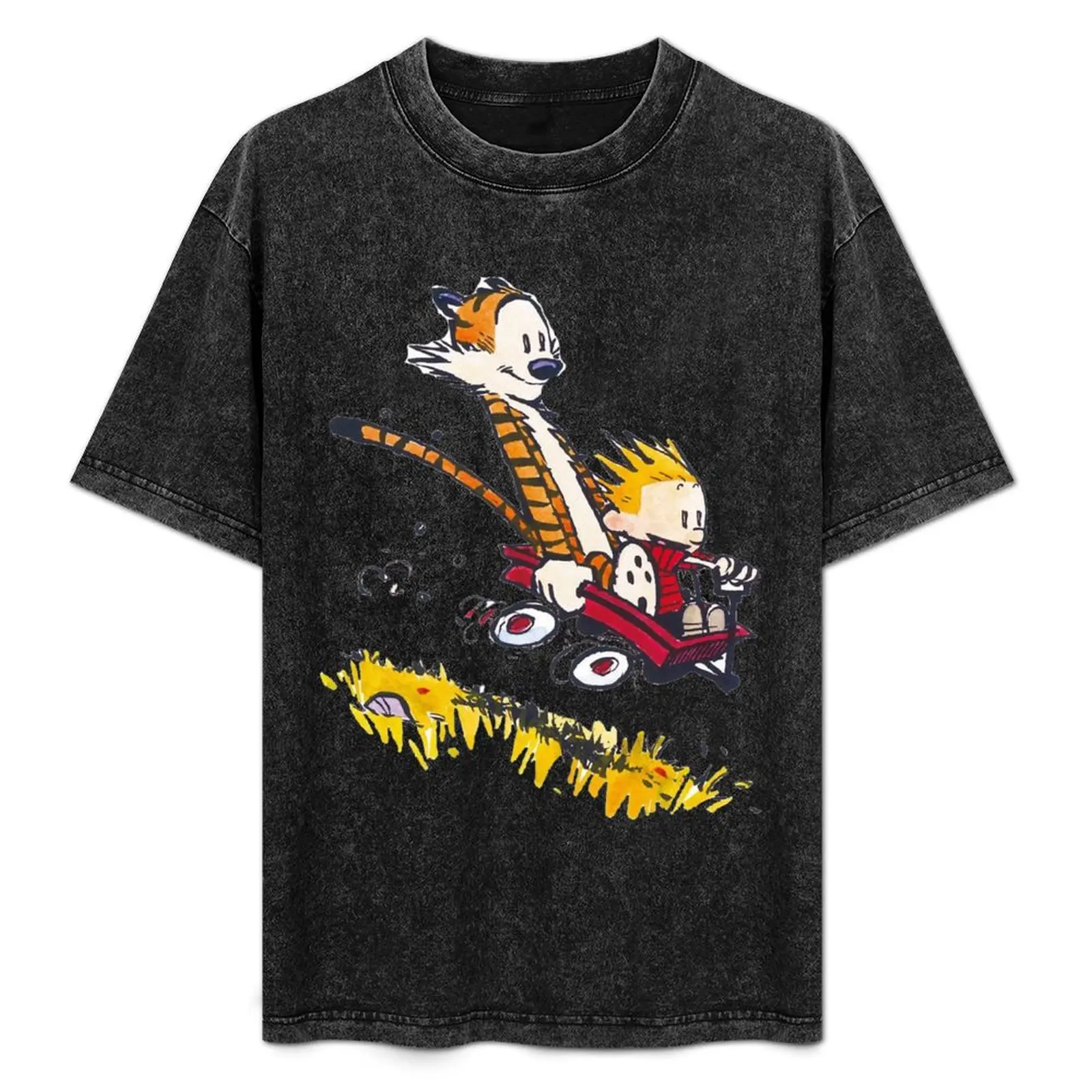 

Calvin and The hobbes T-Shirt Urban Style Casual Short Sleeve Top