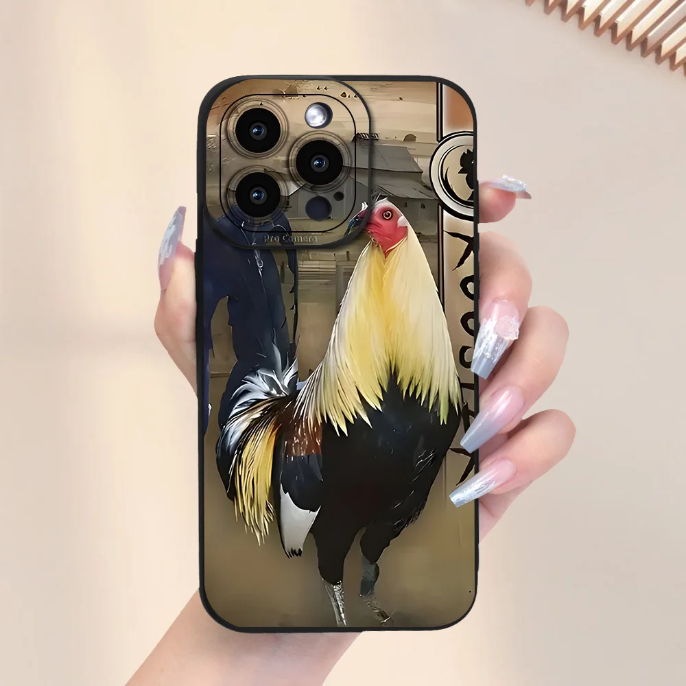 حافظة هاتف بنمط الديك ممتازة، حافظة هاتف غير لامعة جديدة رائجة البيع، مناسبة لهاتف آيفون 17 16 15 14 13 بروماكس. #2