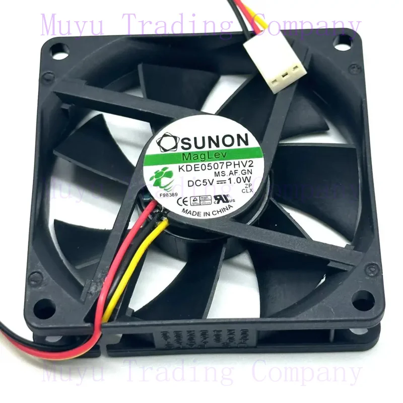 for  KDE0507PHV2 MS.AF.GN DC 5V 1.0W 70x70x15mm 3-Wire Server Cooling Fan