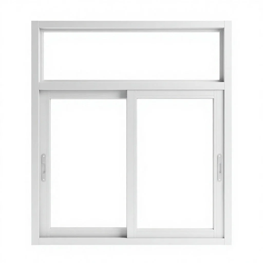 Home Villa Easy Clean Low-Maintenance Soundproof Aluminum Alloy Frame Modern Style Sliding Window with Fixed Upper Window