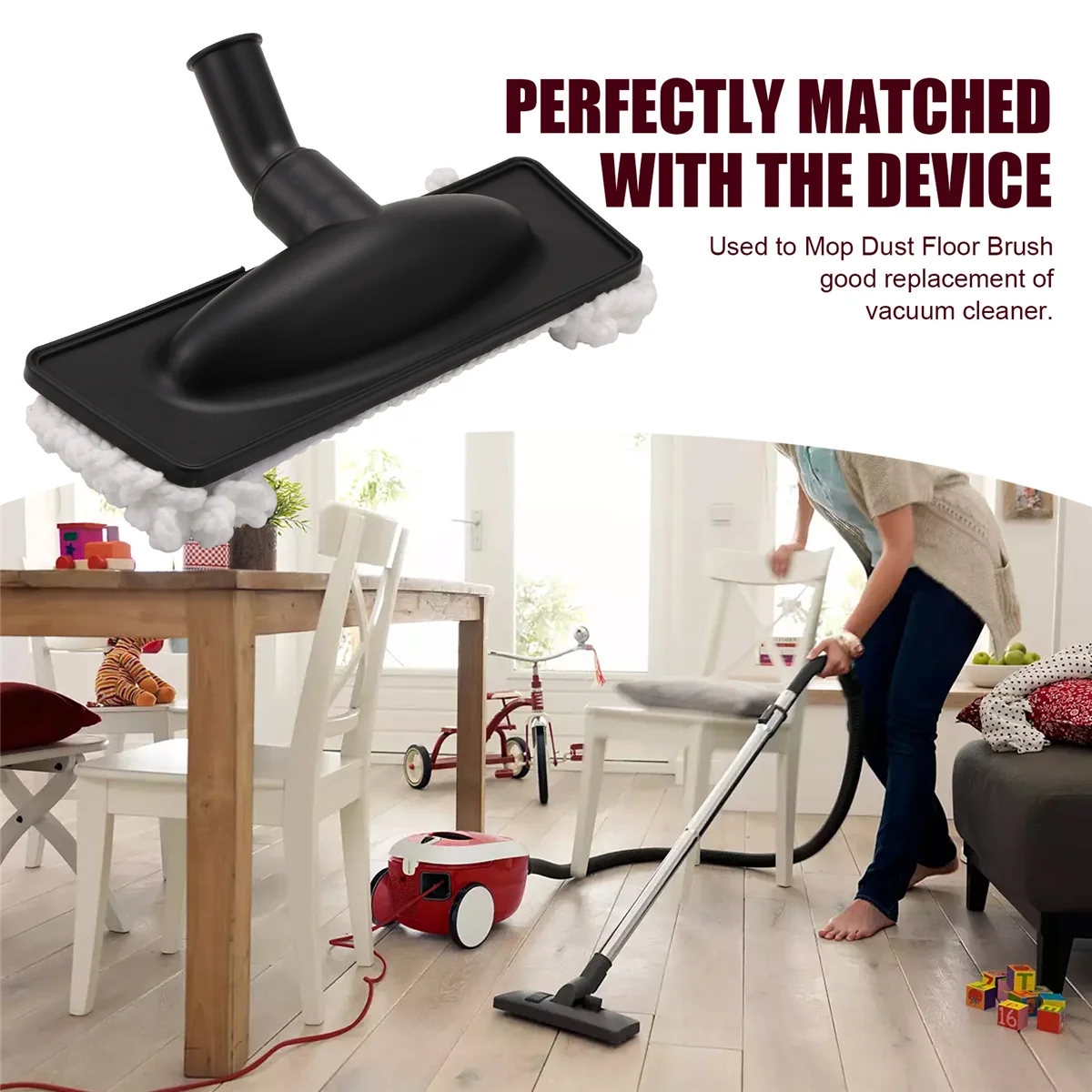 หัวแปรงถูพื้นกันฝุ่นสำหรับ aksesoris Lantai ดูดฝุ่น32มม. อเนกประสงค์แปรงเปลี่ยน