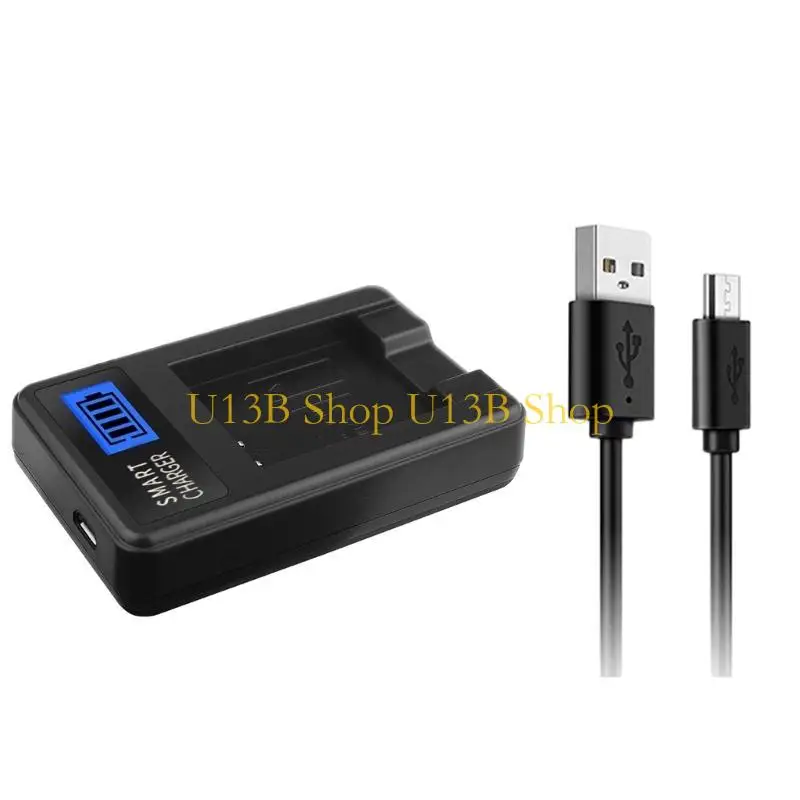 شاحن U13B سفر USB FRANDER FORMON FOR NB6L ، SX710/SX700/SX600 بطاريات كاميرا فعالة في كفاءة الطاقة.