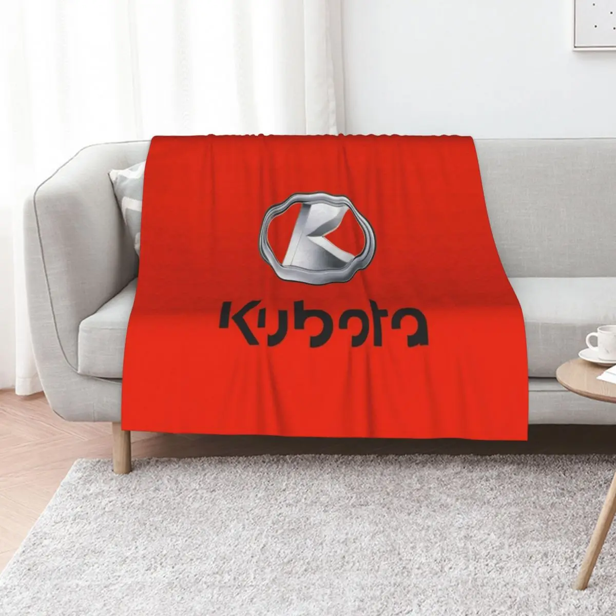 

Kubota Tractor Throw Blanket Stuffeds Flannel Fashion Sofas blankets ands Blankets
