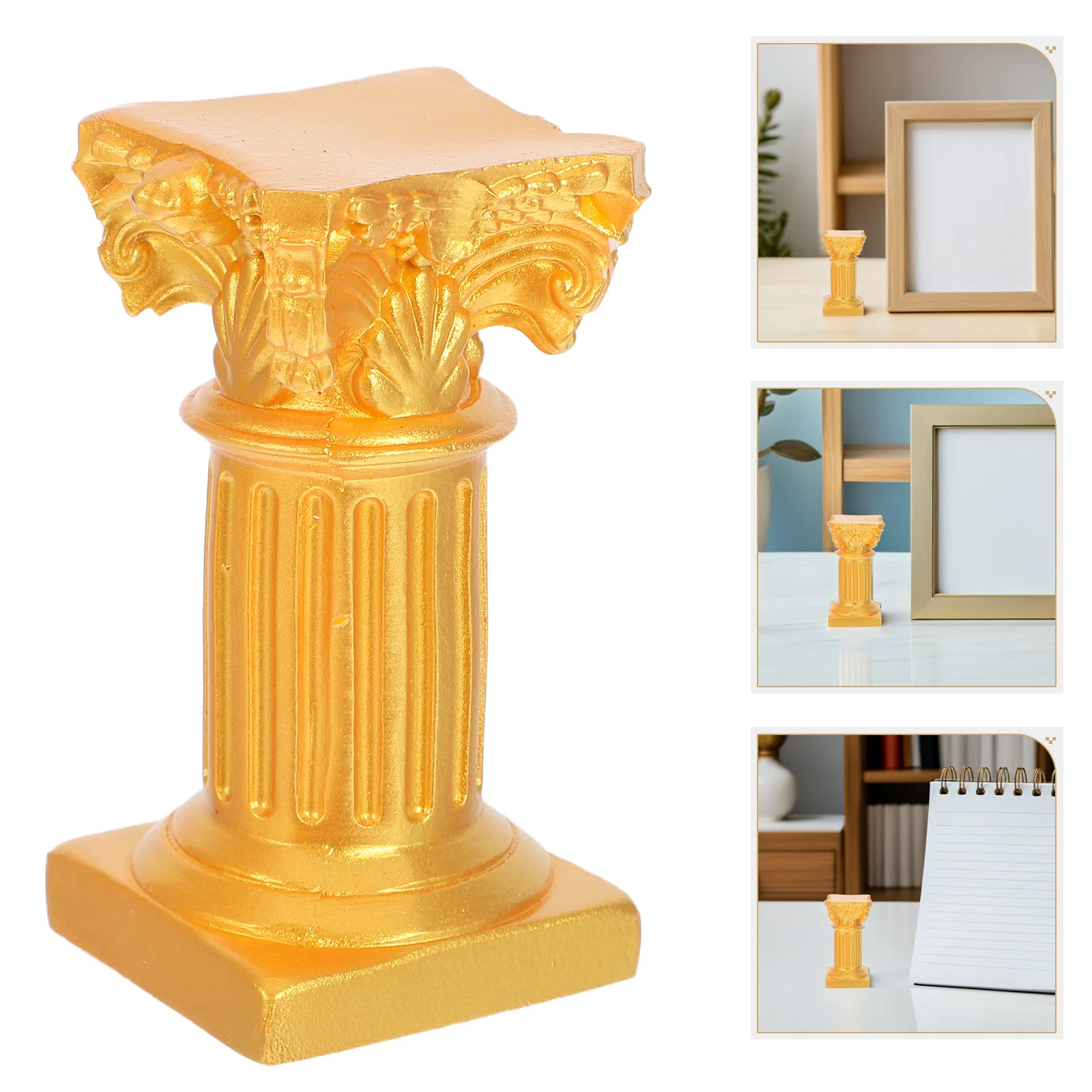 

4Pcs Mini Roman Pillars Resin Stands Elegant Wedding Decor Outdoor Pedestal Tabletop Sculpture Christmas Party Decoration