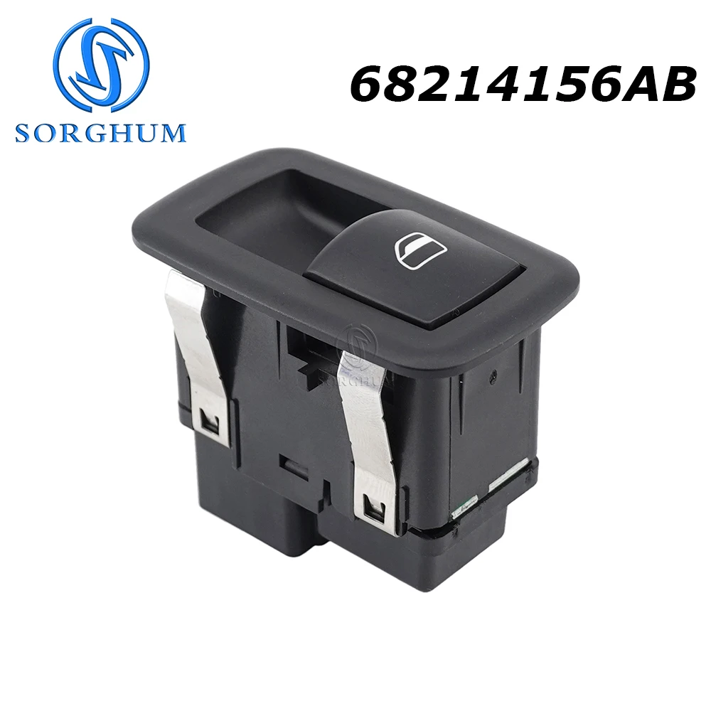 

SORGHUM Rear Left or Right Passenger Power Window Switch 68214156AB For Jeep Cherokee 2014-2022 68214156AA 68214156AC 6 Pins