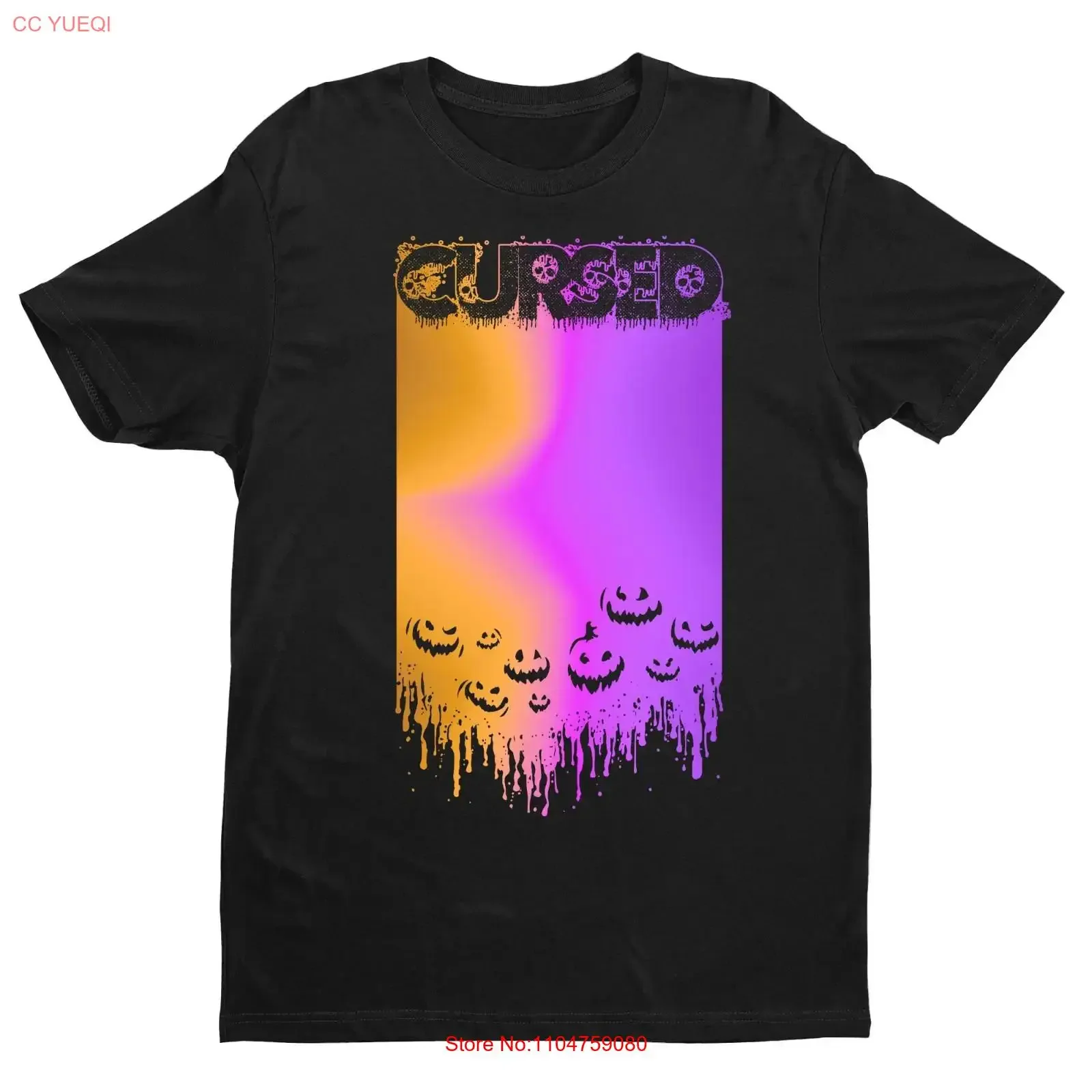 Cursed Pumpkins T Shirt Cute Fall SweaT Pumpkin vintage Washed streetwear Slightly Top For Everyday Wear homme Stylish graphic