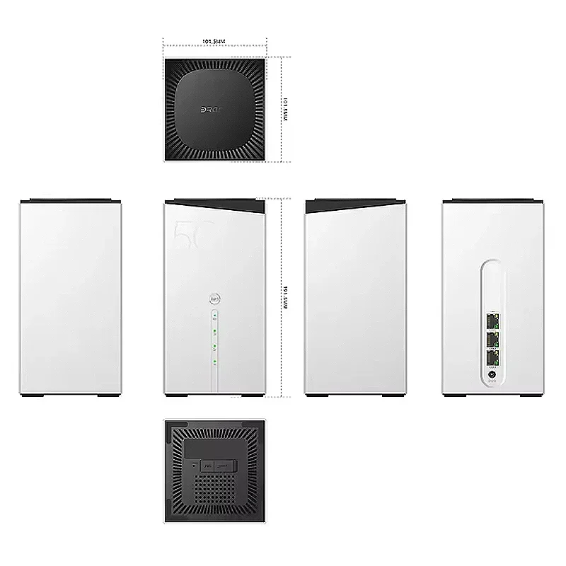 

Original Global Network 5G CPE WiFi 6 AX3000 Wireless Router 4*4 MIMO Gigabit Ports 128 Users 5G NR 4G LTE Cat18 WiFi Sim Modem