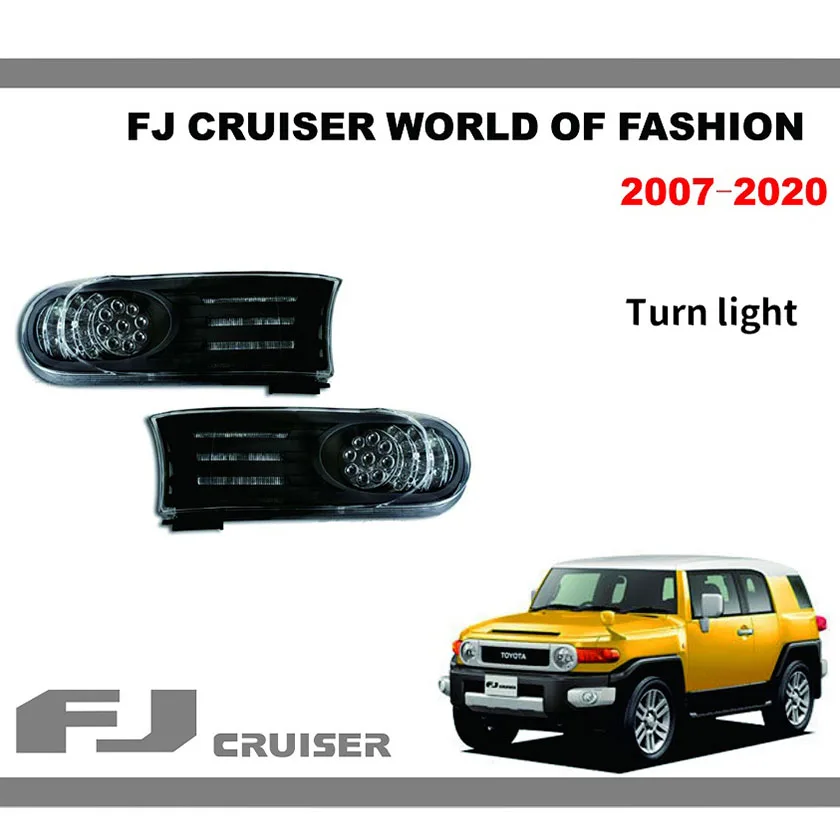 2007~2020 For Toyota FJ Cruiser LED Blackened Turn Signals Bright Front Turn Signal Modification Accessories