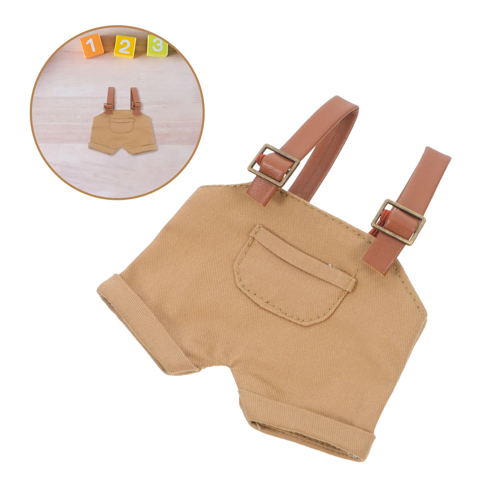 

Bear Overalls Set Stylish Denim Suspender Pants Made of Soft Cotton for Dress Cute Outfit Changeable Fashion