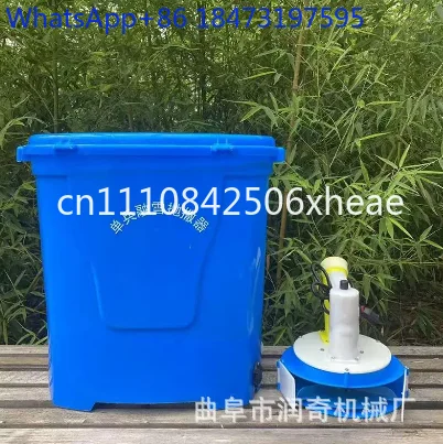 Electric fertilizer applicator, miniature snow salt sprinkler, hand-held thrower, agricultural granular fertilizer spraying