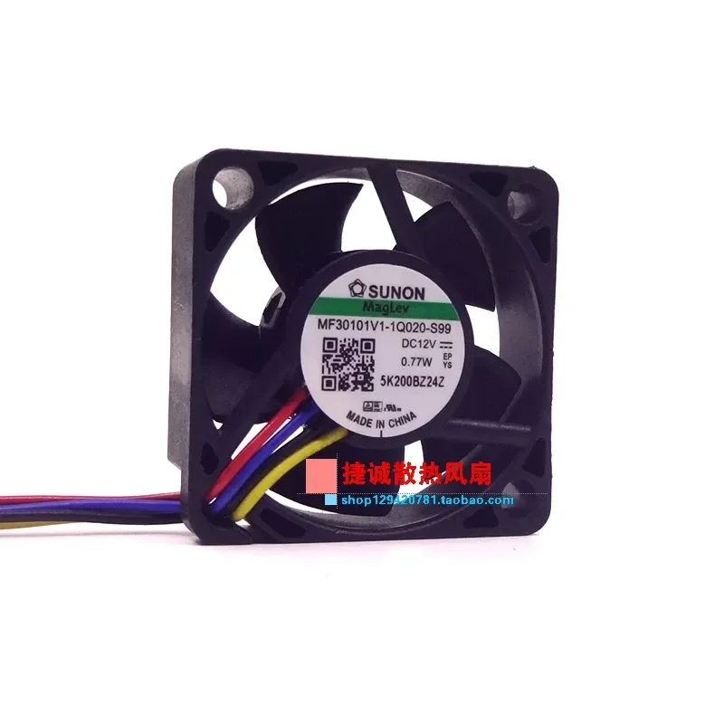 SUNON MF30101V1-1Q020-S99 12V 0.77W 3010 3CM 4-wire micro fan