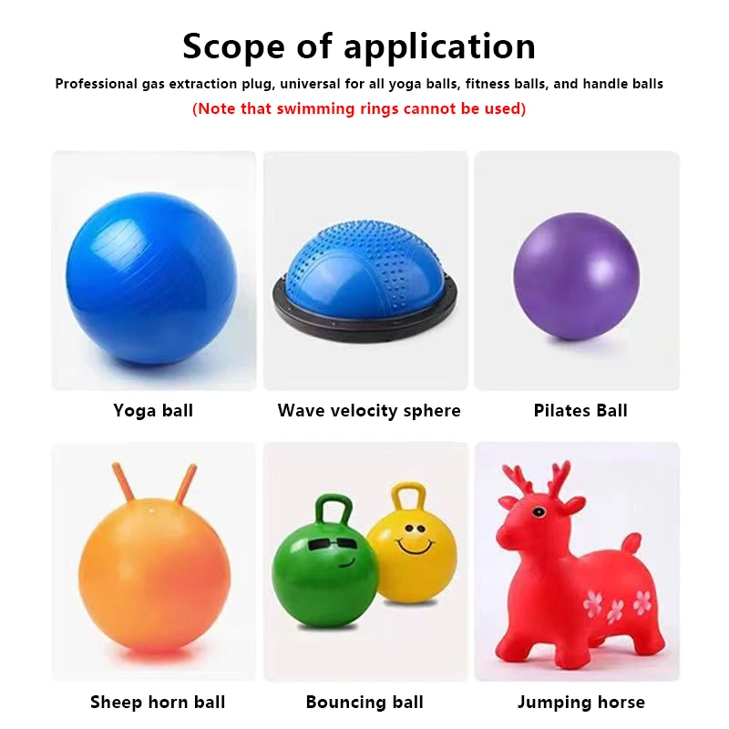 1Set Yoga Ball Air Plug With Stopper Remover Pullers Plastic Exercise Remover PP Stopper Pin Sports Lock Small Size Puller