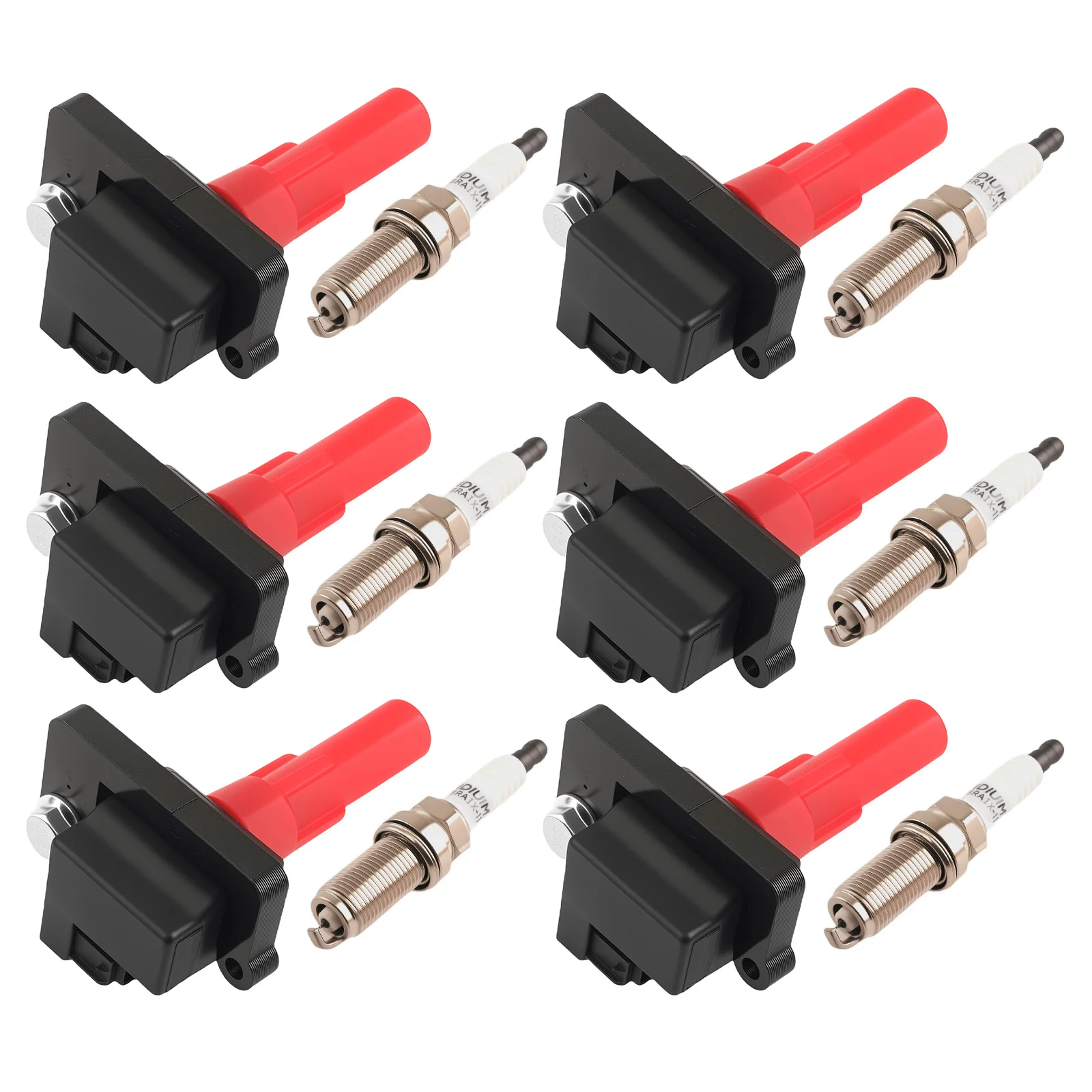 6x Ignition Coils & Spark Plug Sets for Subaru Tribeca 3.6L 2010-2014 22433AA611