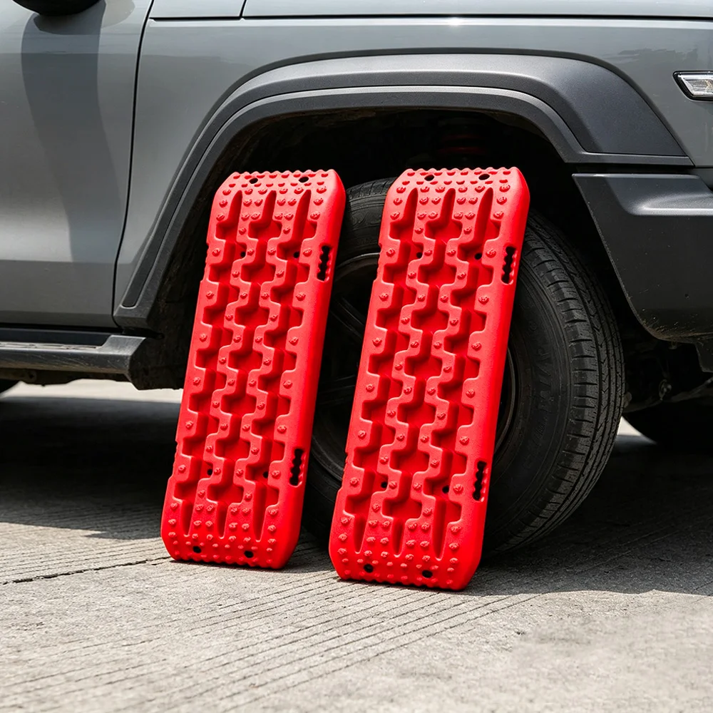 Heavy Duty Recovery Traction Boards Anti-Slip Tire Tracks for Mud Sand Snow Ice Self Rescue Offroad Vehicle Emergency Escape