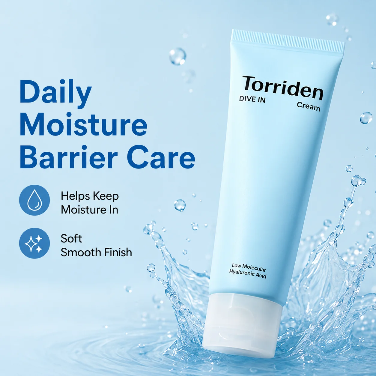 

Torriden Hyaluronic Acid Facial Cleanser - High Moisturizing Deeply Hydrate Soothing & Calming Improve Dull Skin Tone Non-Greasy