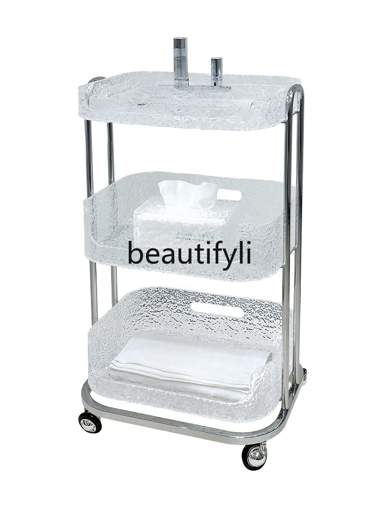 

High-end acrylic transparent beauty car beauty salon special light display cabinet