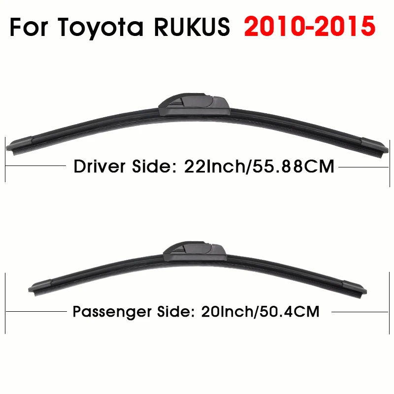 

22"+20" For Toyota Rukus 2010-2015 Car Wiper Blade Front Wipers Windscreen Fit U Hook Arm Auto KAWOO Wiper Blades