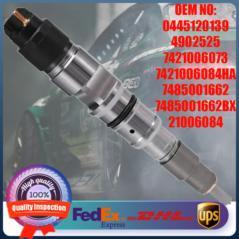 High Quality Common Rail Fuel Injector 0445120139 4902525 7421006073 21006084 for Volvo Renault Engine Parts