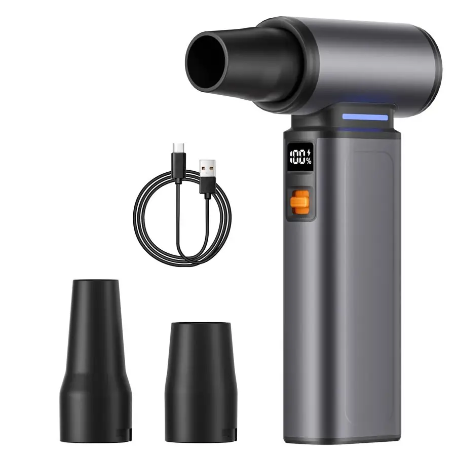 

Аккумуляторный электрический компрессор для сдувания пыли, портативный, 100-ступенчатый бесступенчатый турбовентилятор, мини-воздуходувка, беспроводной пылесборник