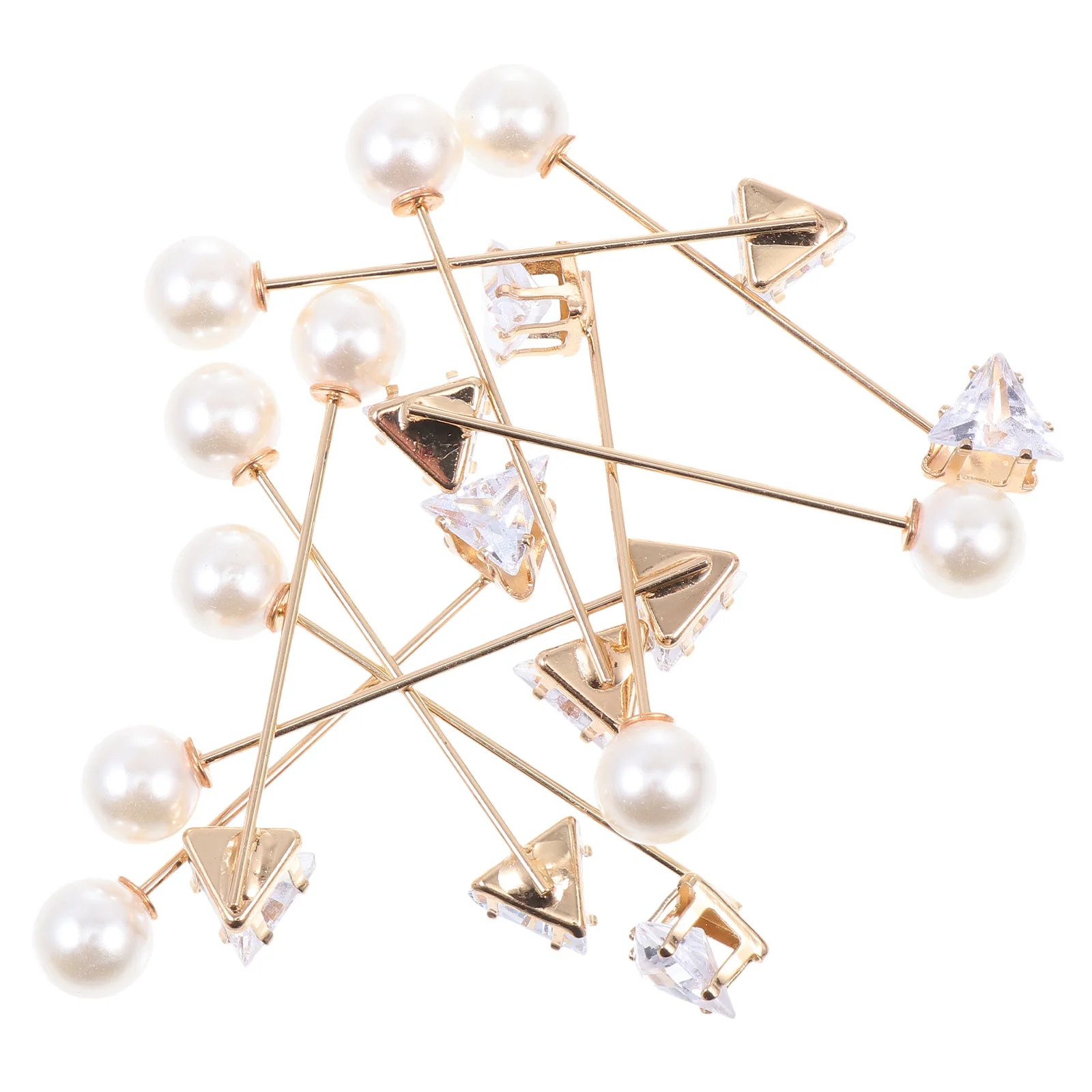 

10Pcs Anti-explosion Buckle Brooch Pins Fashion Clothes Decorative Delicate Breastpins Clothing Jewelry Cloth Brooches Ornament