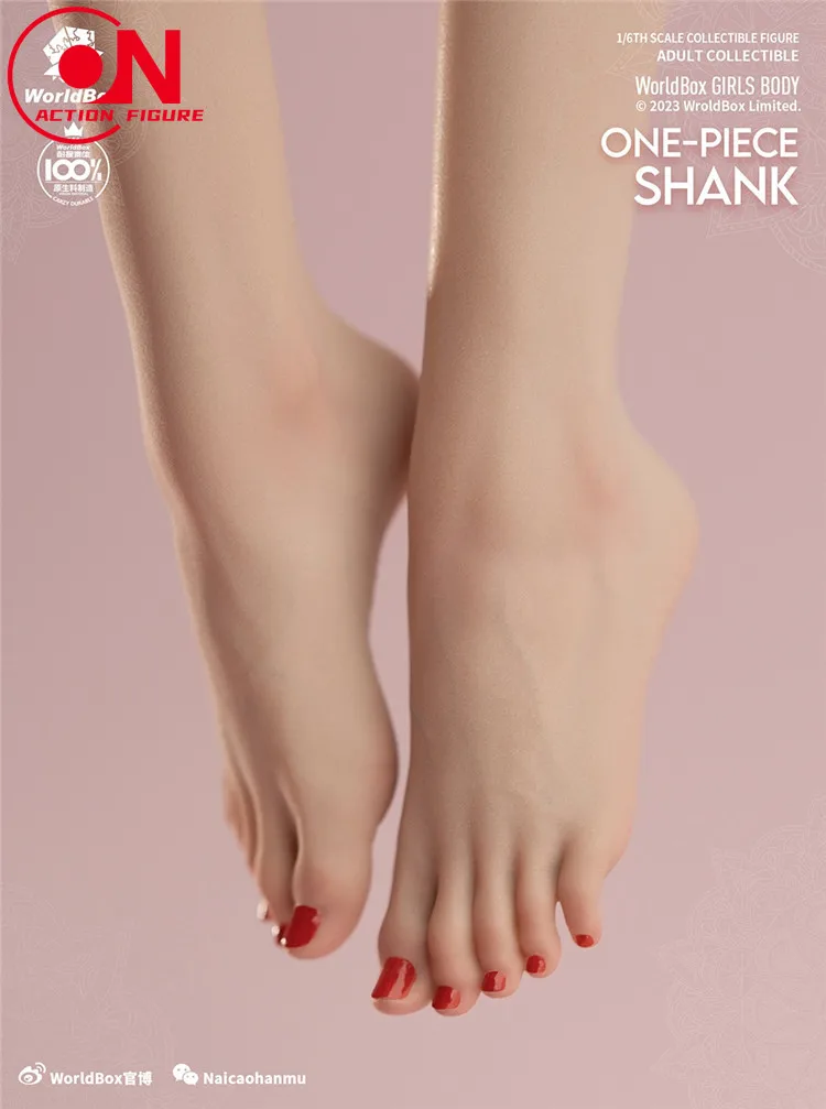 여러 스타일 Worldbox AT204 1/6 스케일 창백한 원피스 정강이 4 피트 유형 액세서리 AT202 여성 액션 피규어 바디 모드에 적합