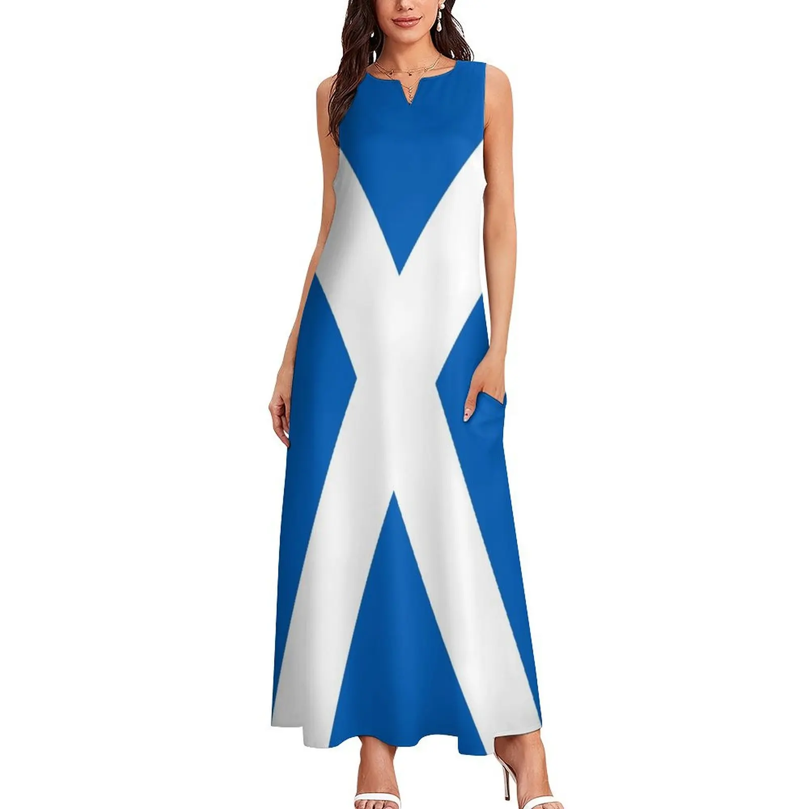 Flag of Scotland - Scottish Flag Long Dress Beachwear Elegant gowns Dress