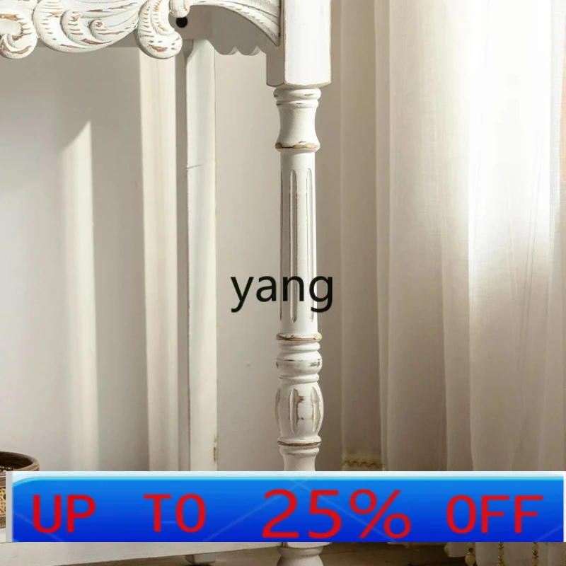 

LH retro old entrance table living room corridor aisle solid wood carving flower entrance table