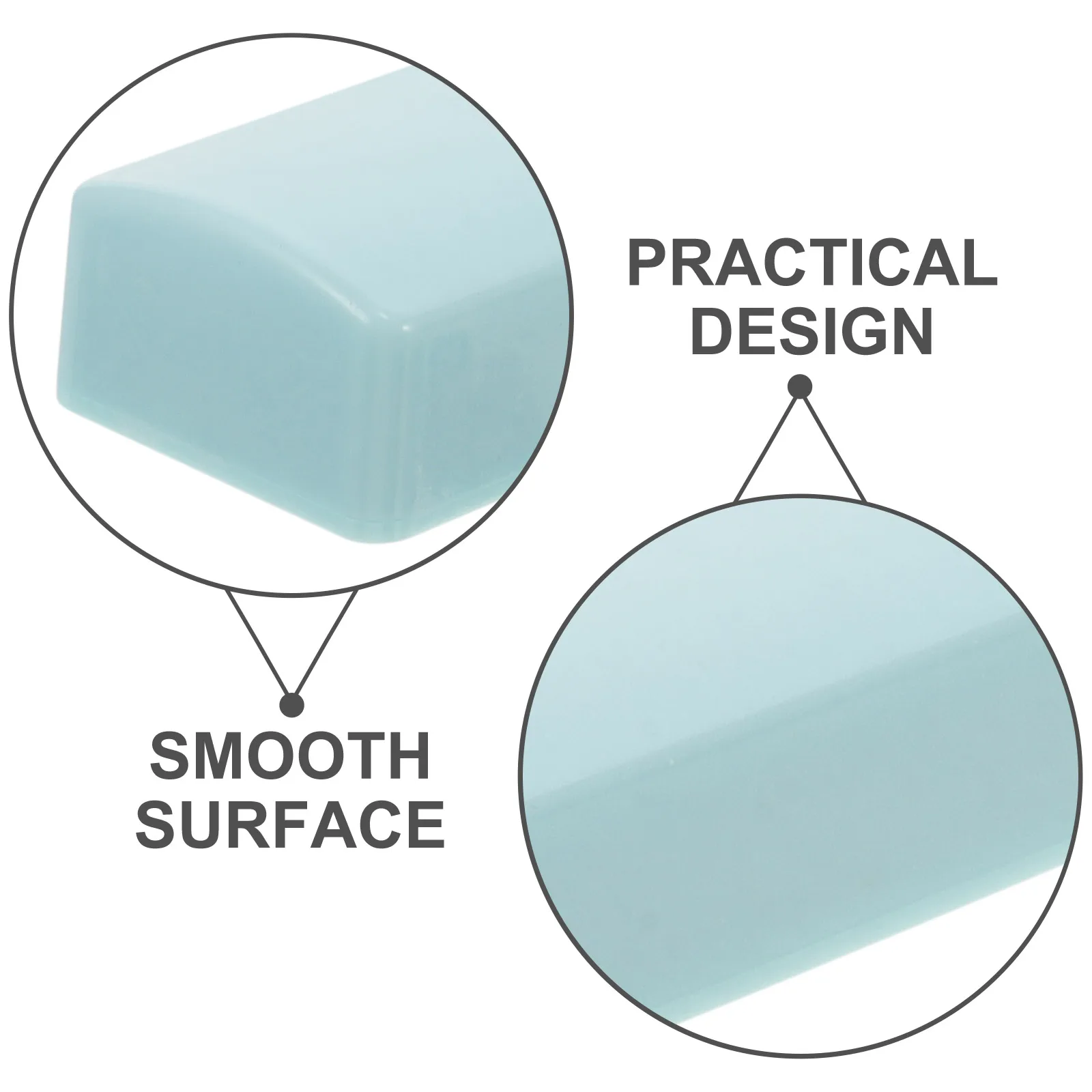 

1 Pair Calligraphy Paper Weights Rectangular Plastic Paperweight Durable Pp Material Office Decorative Vintage Style Gift