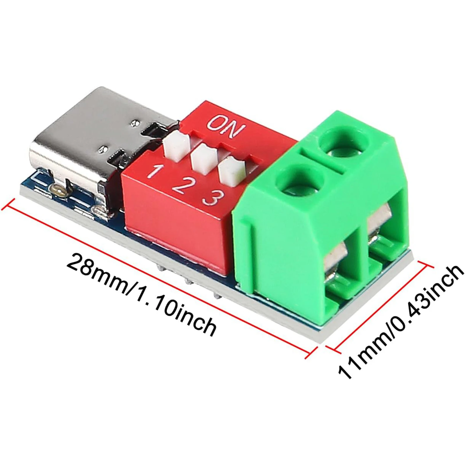 1PCS/5PCS/10PCS USB-C PD Trigger Board Modul PD/QC Decoy Schnelle Ladung USB Typ-c zu 12v High Speed Ladegerät Power Delivery Boost