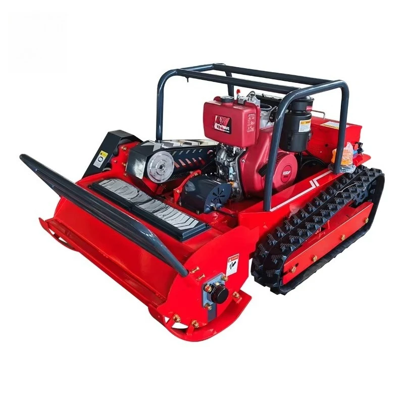 

All-terrain tracking 4-stroke high-quality crawler robot lawn mower