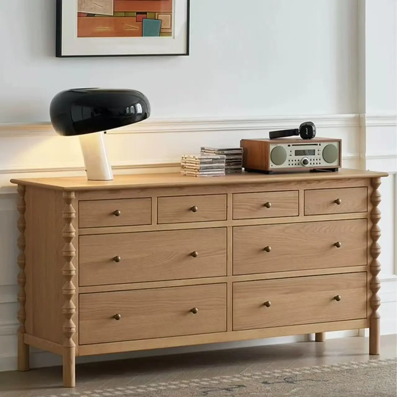 

Американский сельский шкаф с тремя ведрами и семью ведрами, ретро настенный боковой шкаф для хранения в гостиной