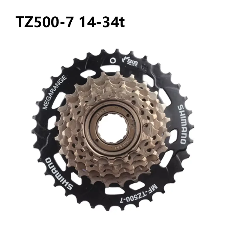 Shimano-自転車フリーホイールMF-TZ500スピード,7スピード,14-28t/14