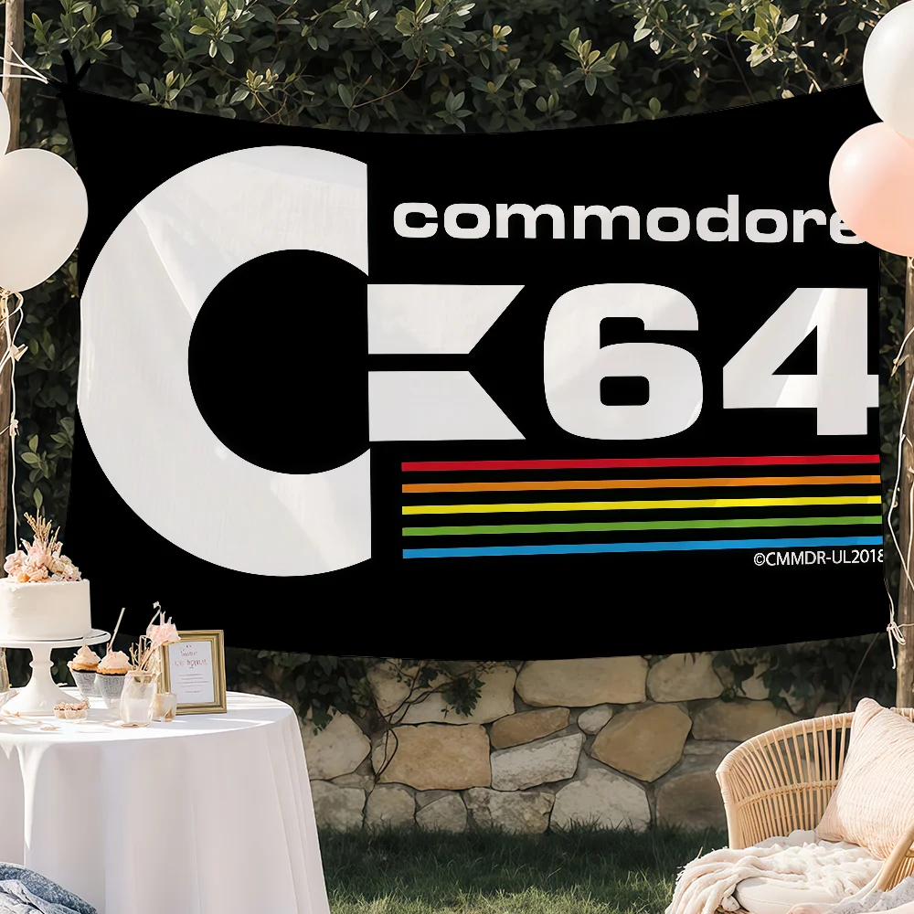 C-Commodore 64 Cool Fashion flag Custom Camping Garden Decor Party Backdrops Wall Art Family Gifts