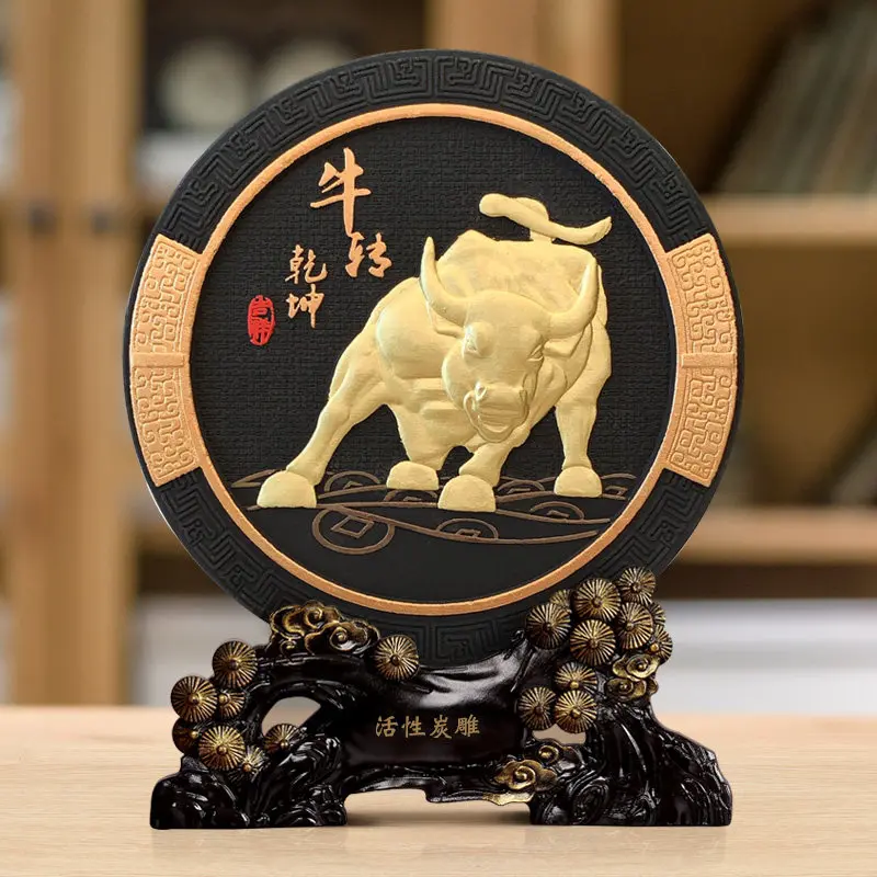 Taurus ornament Wall Street cattle turn around the universe zodiac bullish home decoration crafts