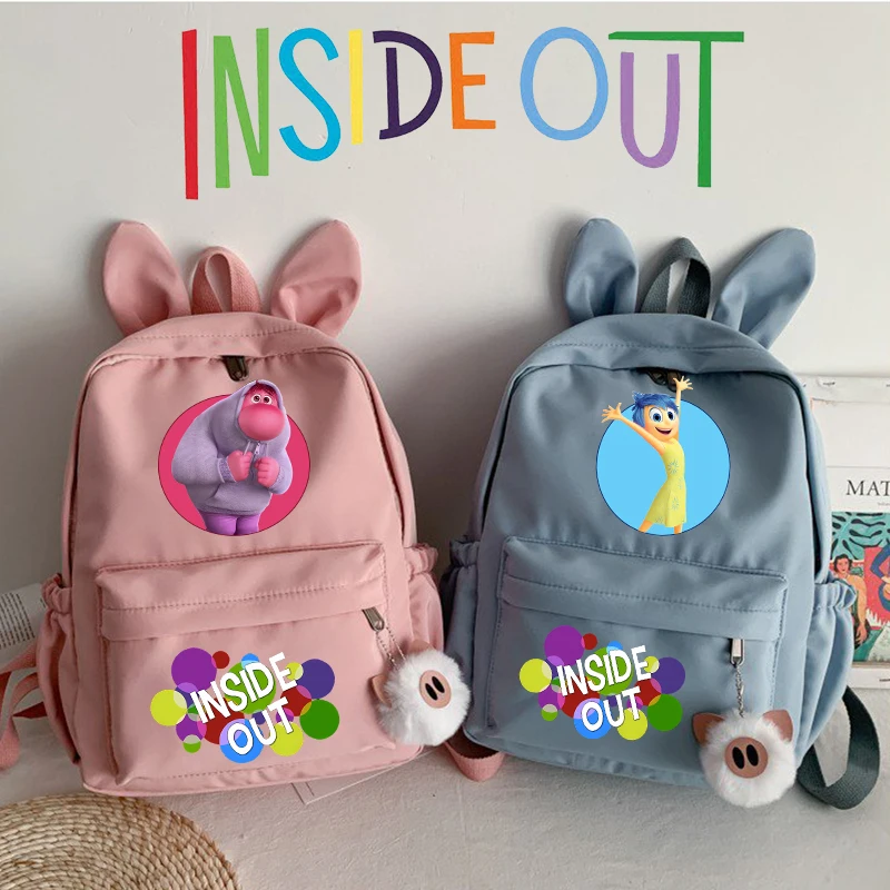 Disney Inside Out zaino per bambini bambini zaini scuola Kawaii Anime Joy Angry zaino Cartoon School Bags regalo di compleanno