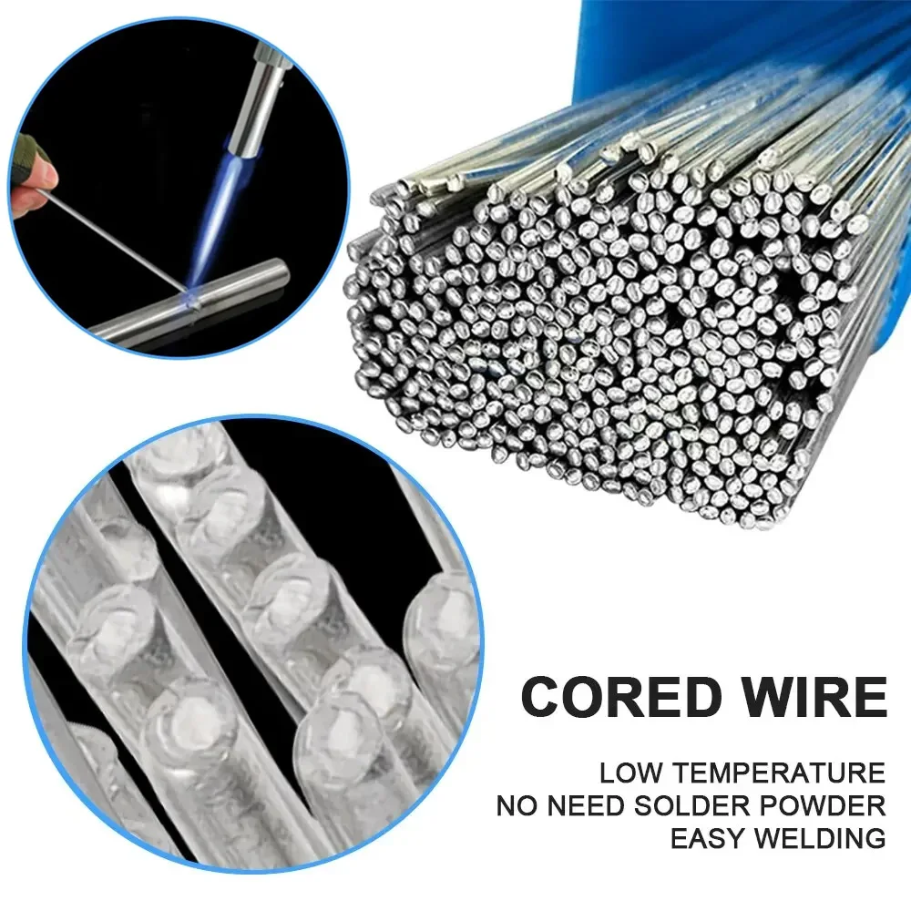 Low Temperature Easy Melt Aluminum Universal Welding Rod Cored Wire Rod Solder No Need Solder Powder Weld Bar for Propane Torch