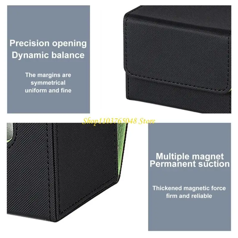 

R53E PU Кожаная торговая карта Коробка Коробка Магнитное закрытие карты Корпус Корпус Коллекционер Сбор Карточек Игрушка