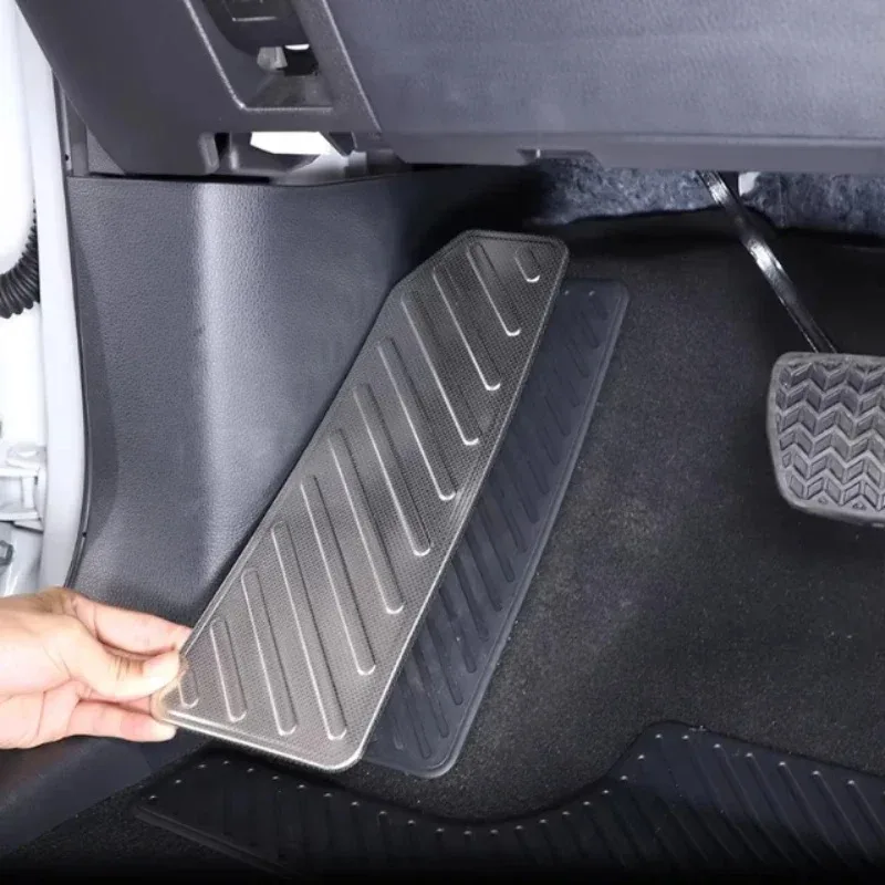 For Toyota Land Cruiser Prado 250 LC250 2024-26 Stainless Steel Car Rest Foot Rest Pedal Pad Cover Trim Interior Car Accessories