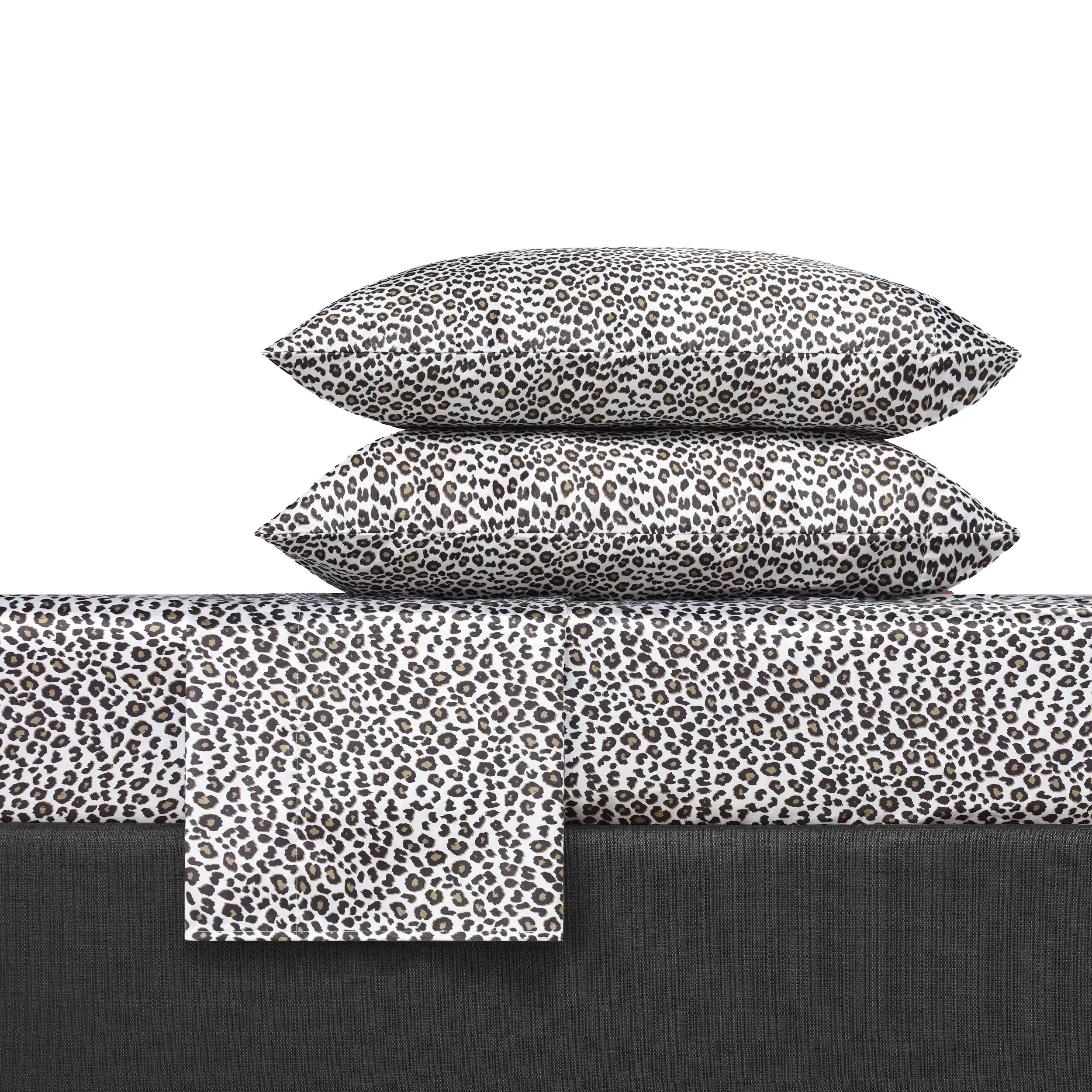 

Комплект простыней Betsey's Leopard Satin Grey из 4 предметов-Queen