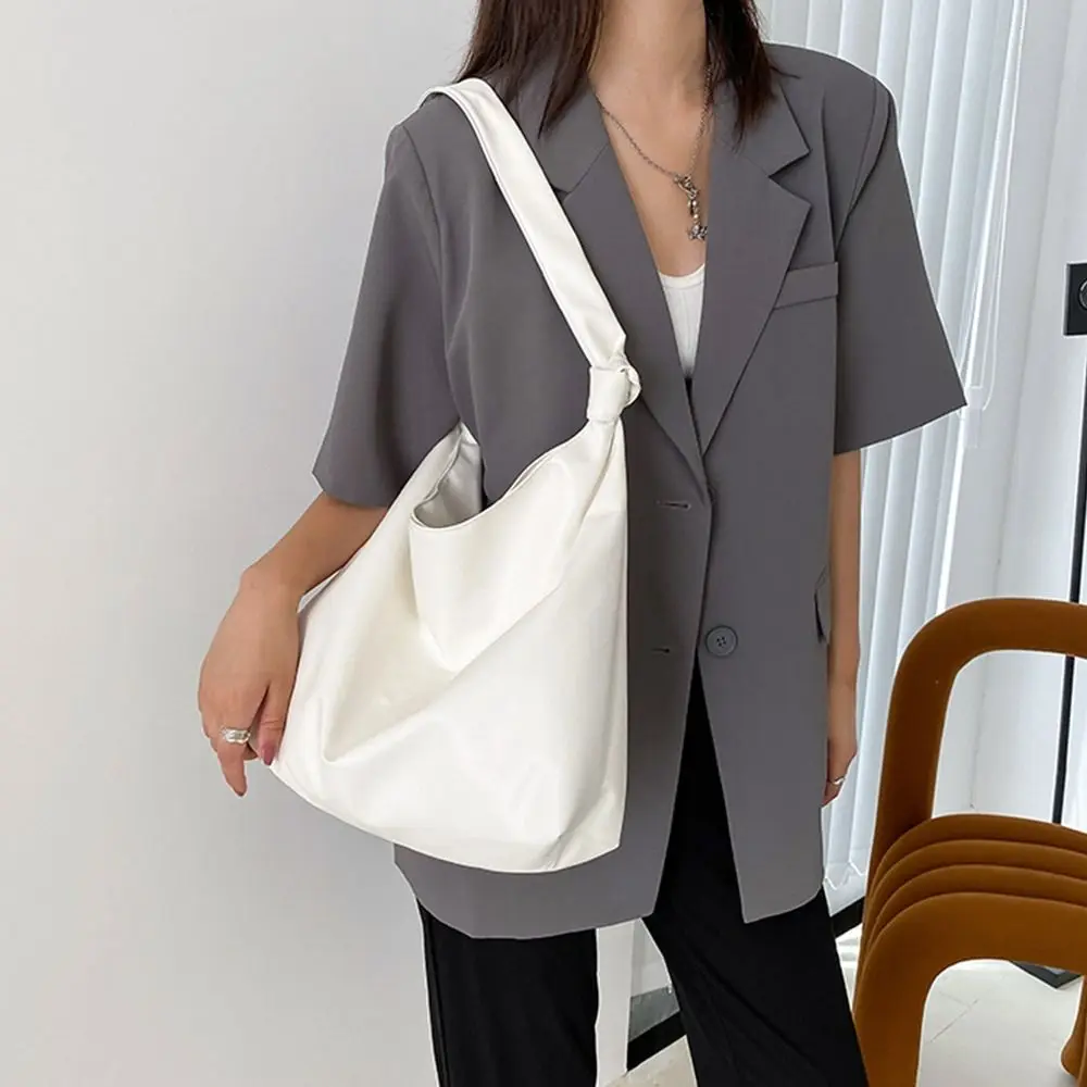 Women Large Capacity Fashion Shoulder Bags Female Tote Bags PU Leather Handbag Simple Shopping Bag